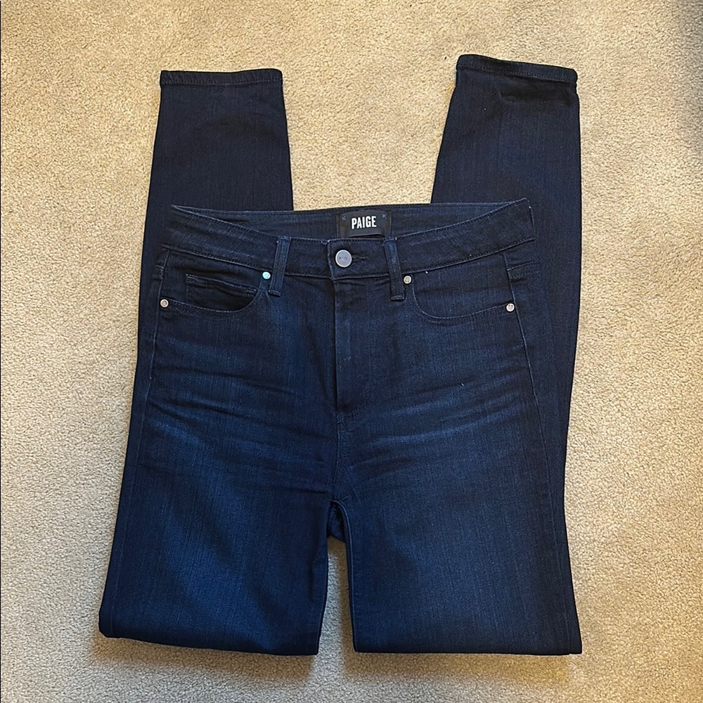 Paige Women's Dark Blue Hoxton Ultra skinny. size 27.
